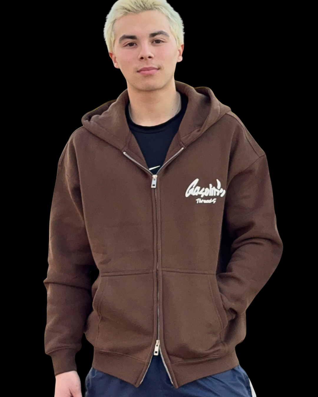 Gasoline Threads Zip-Hoodie
